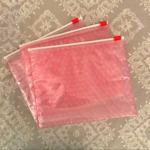 Glossier Pink Pouch (Set of Three)